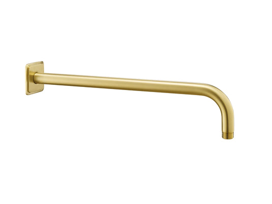 JTP Grosvenor Round Wall Mounted Shower Arm 400mm Length - Brushed Brass - GR300BBR - Envy Bathrooms Ltd