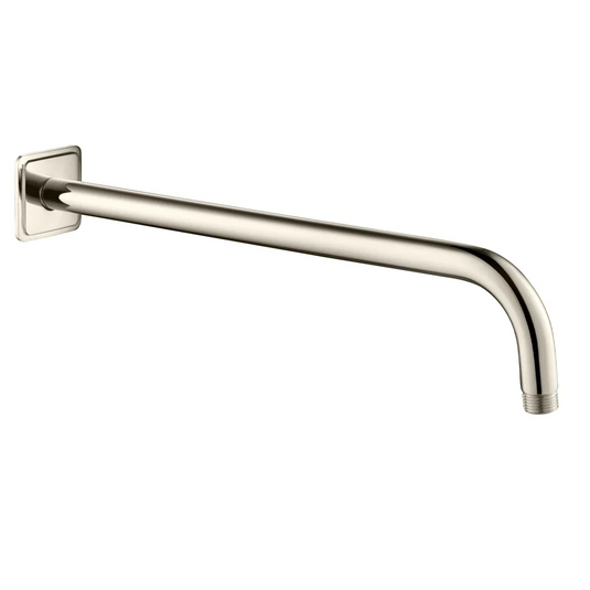 JTP Grosvenor Round Wall Mounted Shower Arm 400mm Length - Nickel - GR300NK - Envy Bathrooms Ltd