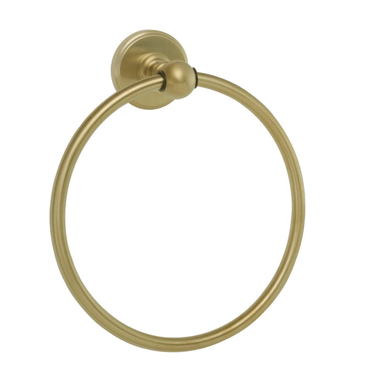 JTP Grosvenor Towel Ring - Brushed Brass - GR121BBR - Envy Bathrooms Ltd