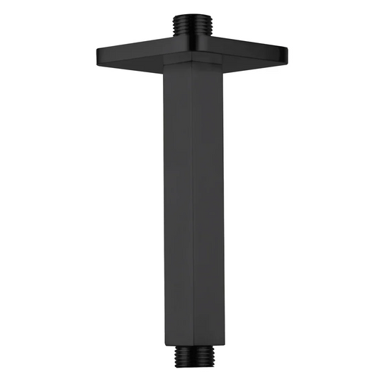 JTP HIX 150mm Ceiling Shower Arm - Matt Black - 38218MB - Envy Bathrooms Ltd
