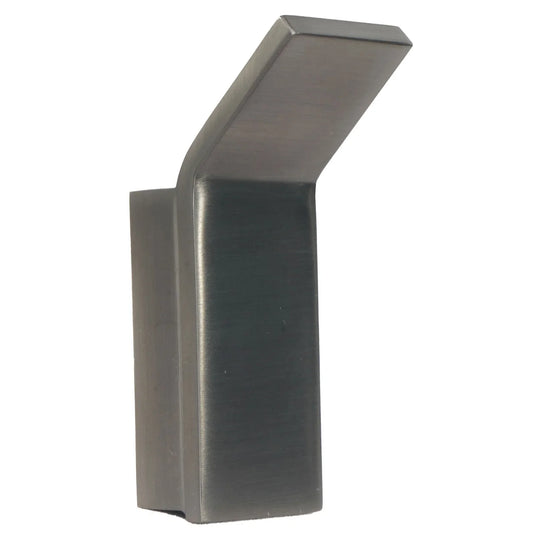 JTP Hix 25mm Square Wall Mounted Robe Hook - Brushed Black - 37161BBL - Envy Bathrooms Ltd
