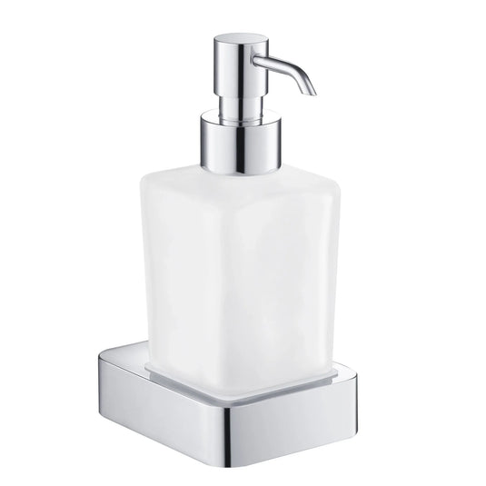 JTP Hix 75mm Square Wall Mounted Soap Dispenser - Chrome - 32167 - Envy Bathrooms Ltd