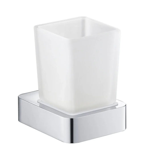 JTP Hix 75mm Square Wall Mounted Tumbler Holder - Chrome - 32141 - Envy Bathrooms Ltd