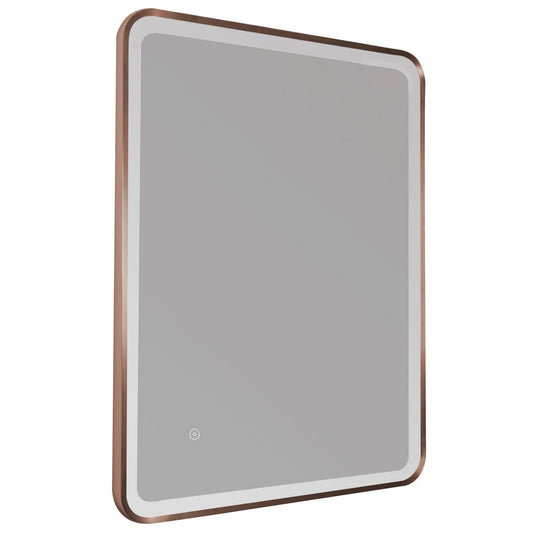 JTP Hix 800mm Illuminated Mirror - Brushed Bronze - 31M68BRZ - Envy Bathrooms Ltd