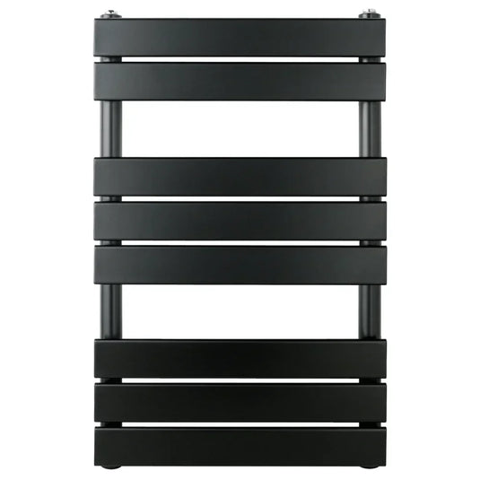 JTP Hix Designer Heated Towel Rail 800mm H x 500mm W - Matt Black - Envy Bathrooms Ltd
