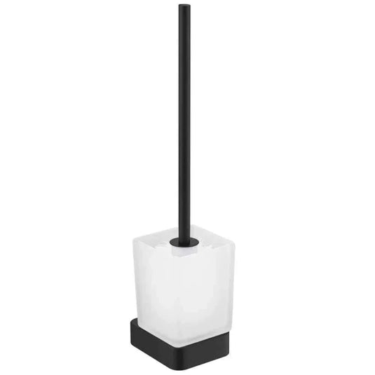 JTP Hix Square Wall Mounted Toilet Brush Holder 75mm Wide - Matt Black - 38165MB - Envy Bathrooms Ltd