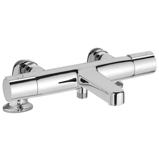 JTP Hugo Deck Mounted Thermostatic Bath Shower Mixer Tap without Kit - Chrome - Envy Bathrooms Ltd