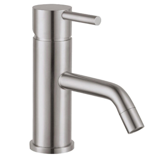 JTP Inox Basin Mixer Tap 110mm Spout - Stainless Steel - Envy Bathrooms Ltd