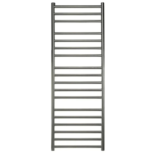 JTP Inox Designer Heated Towel Rail 1200mm H x 400mm W - Brushed Stainless Steel - Envy Bathrooms Ltd