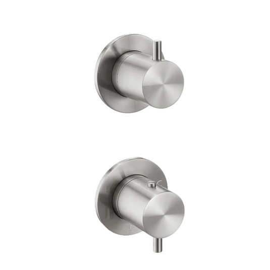 JTP Inox Modular Thermostatic Concealed 2 Outlet Shower Valve - Stainless Steel - IX771 - Envy Bathrooms Ltd