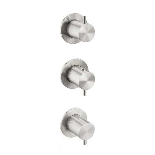 JTP Inox Modular Thermostatic Concealed 3 Outlet Shower Valve - Stainless Steel - IX791 - Envy Bathrooms Ltd