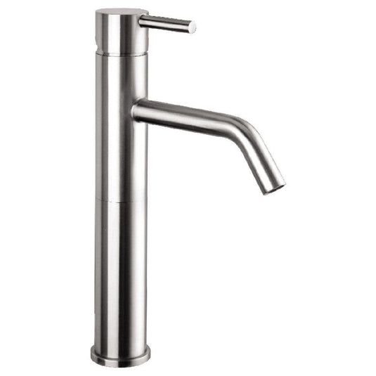 JTP Inox Tall Basin Mixer Tap - Stainless Steel - Envy Bathrooms Ltd