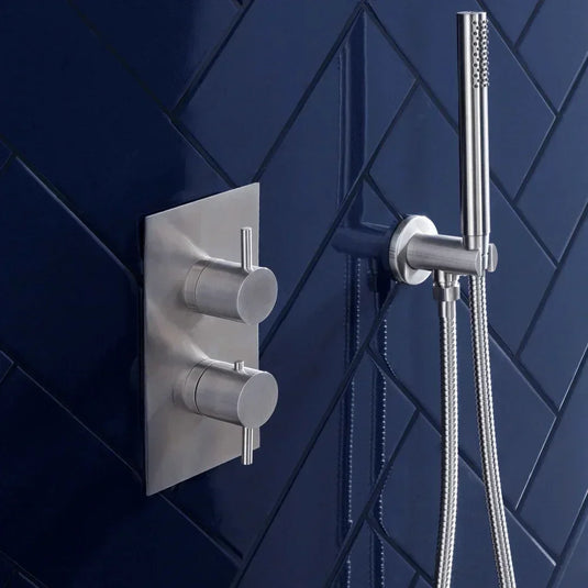 JTP Inox Thermostatic Concealed 1 Outlet Shower Valve - Stainless Steel - Envy Bathrooms Ltd