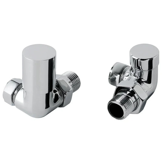 JTP Manual Corner Radiator Valve - Chrome - Envy Bathrooms Ltd