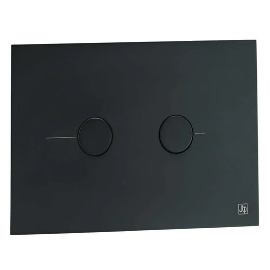 JTP Metal Pneumatic Dual Flush Plate - Matt Black - Envy Bathrooms Ltd