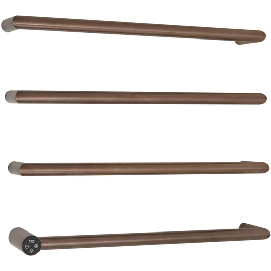 JTP Obi 485mm Electric Towel Radiator - Brushed Bronze - OB600EBRZ - Envy Bathrooms Ltd