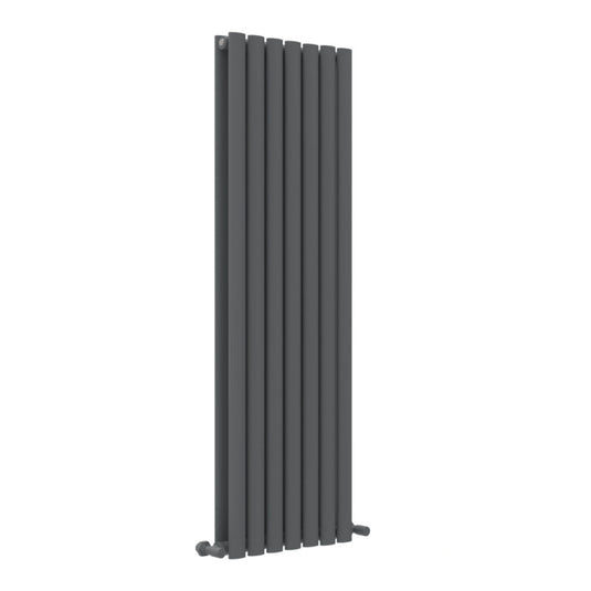 JTP Primo Oval Panel Vertical Designer Radiator 1600mm x 420mm Anthracite | PR1642AN - Envy Bathrooms Ltd