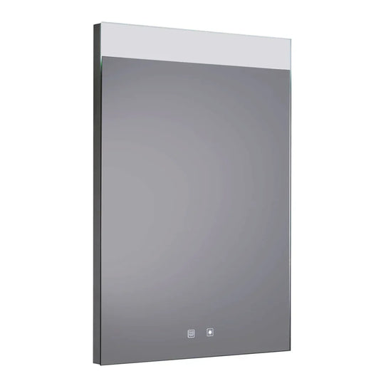 JTP Radiant Rectangular LED Illuminated Bathroom Mirror 700mm H x 500mm W - Chrome - Envy Bathrooms Ltd