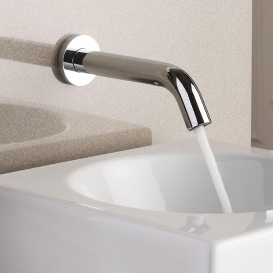 JTP React Sensor Wall Mounted Spout Mains and Battery Operated - Chrome - Envy Bathrooms Ltd