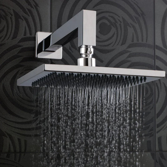 JTP Sam Square Wall Mounted Shower Arm 400mm - Chrome - Envy Bathrooms Ltd