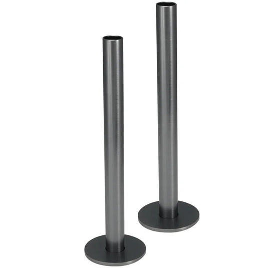 JTP Set of Pipe and Flanges for Radiators Valves - Brushed Black - 27PFBBL - Envy Bathrooms Ltd