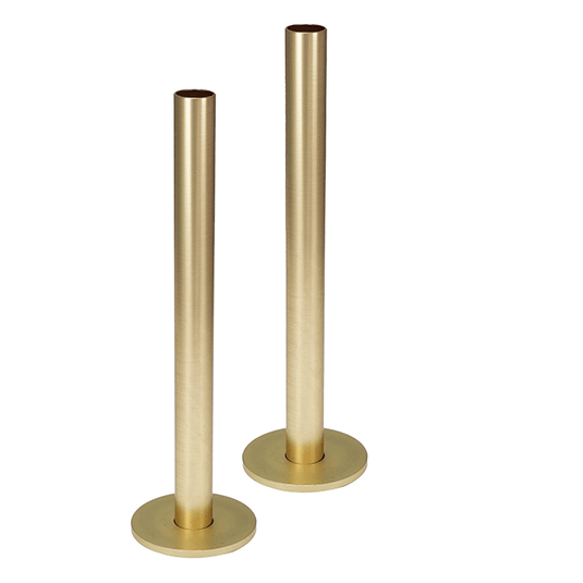 JTP Set of Pipe and Flanges for Radiators Valves - Brushed Brass - 23PFBBR - Envy Bathrooms Ltd