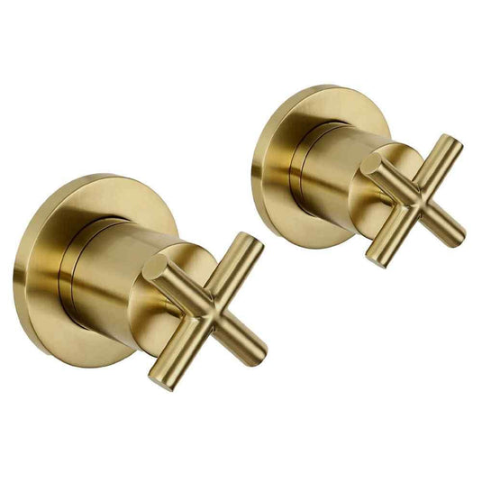 JTP Solex Concealed Stop Valves - Brushed Brass - Envy Bathrooms Ltd