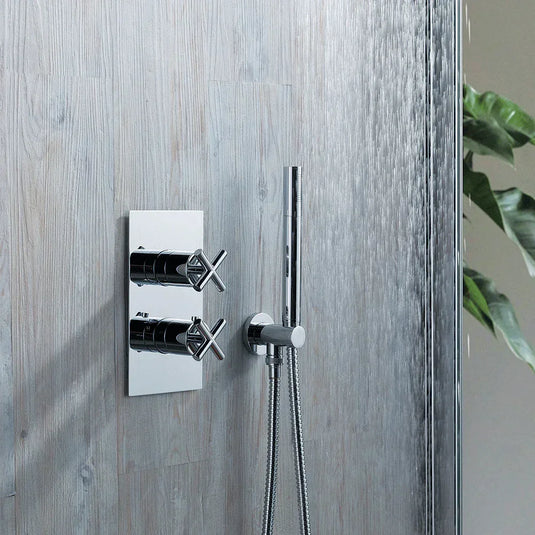 JTP Solex Thermostatic Concealed 2 Outlet Shower Valve - Chrome - Envy Bathrooms Ltd