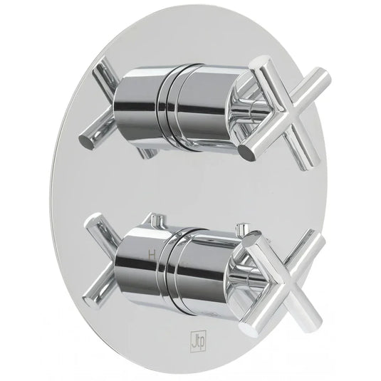 JTP Solex Thermostatic Concealed Shower Valve Dual Handle - Chrome - Envy Bathrooms Ltd