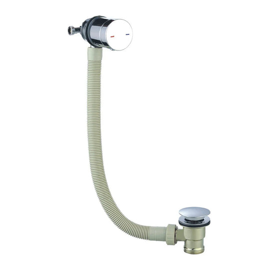 JTP Temperature Control Exofil Click Clack Bath Waste with Overflow Filler - Chrome - 809A6227 - Envy Bathrooms Ltd