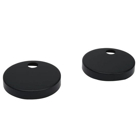 JTP Toilet Seat Fixing Covers - Matt Black - TSFCMB - Envy Bathrooms Ltd