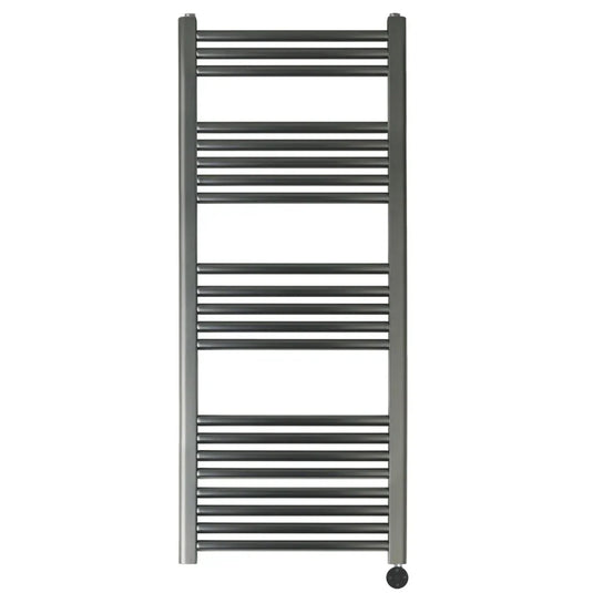 JTP Vos 1200 x 500mm Electric Towel Radiator - Brushed Black - VOSELT12BBL - Envy Bathrooms Ltd