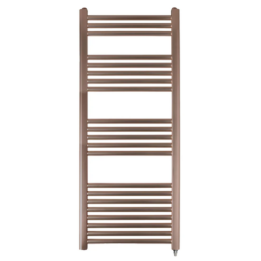 JTP Vos 1200 x 500mm Electric Towel Radiator - Brushed Bronze - VOSEL12BRZ - Envy Bathrooms Ltd