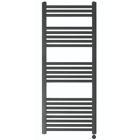 JTP Vos 1200 x 500mm Electric Towel Radiator - Matt Black - VOSELT12MB - Envy Bathrooms Ltd