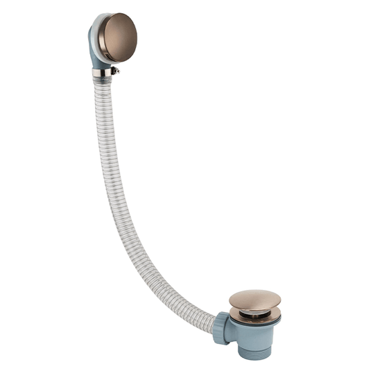 JTP Vos 125cm Bath Filler With Click Clack Waste - Brushed Bronze - 21809CCBRZ - Envy Bathrooms Ltd