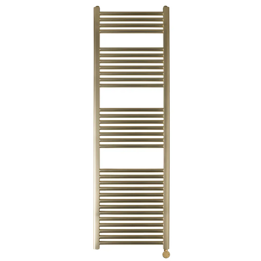 JTP Vos 1600 x 500mm Electric Towel Radiator - Brushed Brass - VOSELT16BBR - Envy Bathrooms Ltd