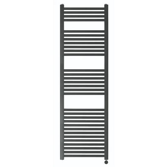 JTP Vos 1600 x 500mm Electric Towel Radiator - Matt Black - VOSELT16MB - Envy Bathrooms Ltd