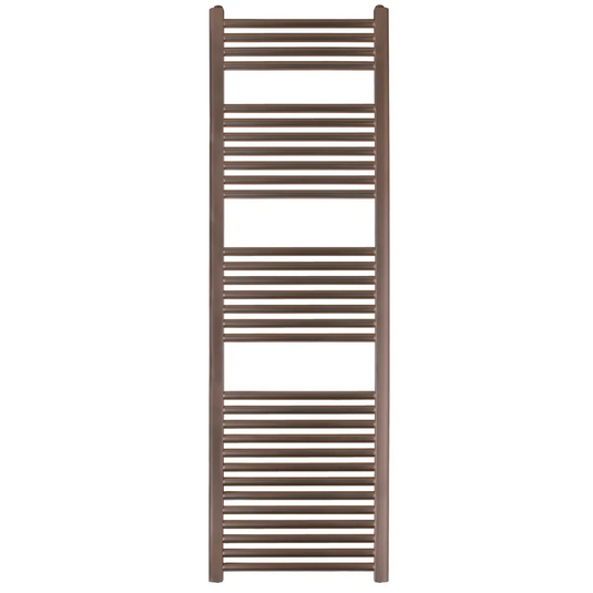 JTP Vos 1600mm x 500mm Straight Heated Towel Rail - Brushed Bronze - VOS1600BRZ - Envy Bathrooms Ltd