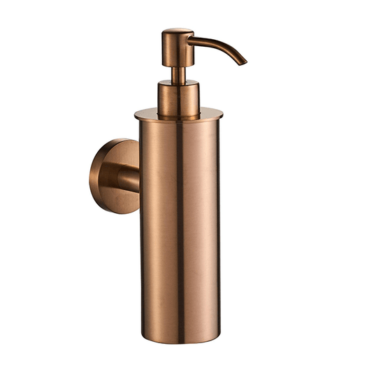 JTP Vos 250ml Wall Mounted Soap Dispenser - Brushed Bronze - 21267BRZ - Envy Bathrooms Ltd