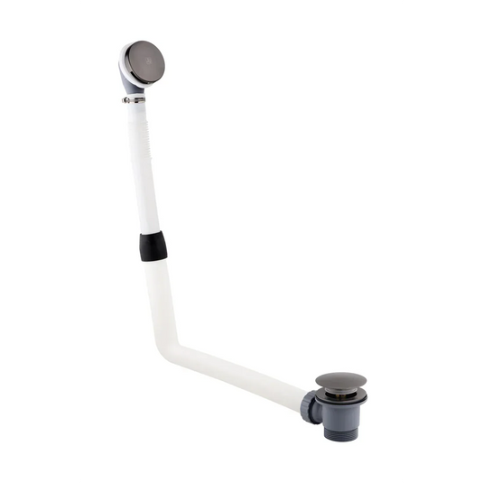 JTP Vos 530mm Click Clack Bath Waste - Brushed Black - 27809CCBBL - Envy Bathrooms Ltd