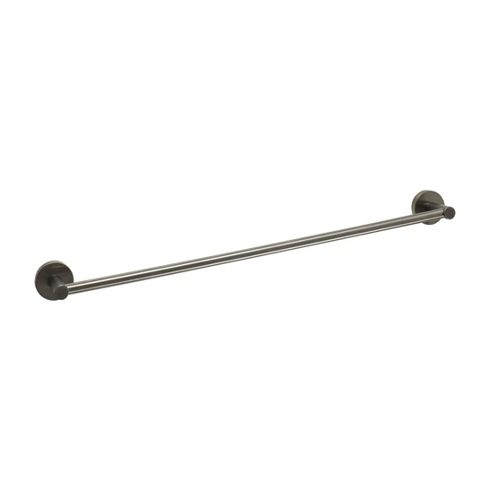 JTP Vos 600mm Modern Towel Bar - Brushed Black - 27111BBL - Envy Bathrooms Ltd