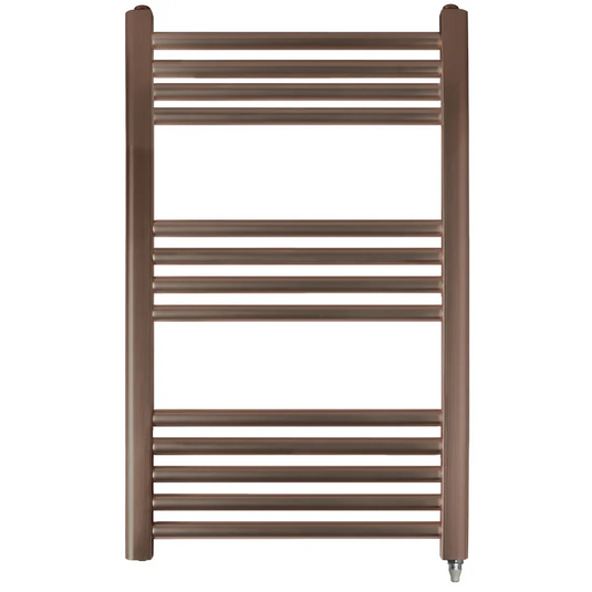JTP Vos 800 x 400mm Electric Towel Radiator - Brushed Bronze - VOSEL84BRZ - Envy Bathrooms Ltd