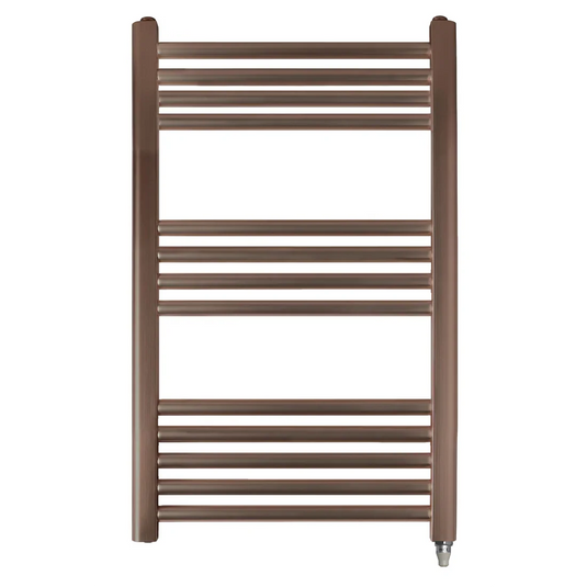 JTP Vos 800 x 500mm Electric Towel Radiator - Brushed Bronze - VOSEL80BRZ - Envy Bathrooms Ltd