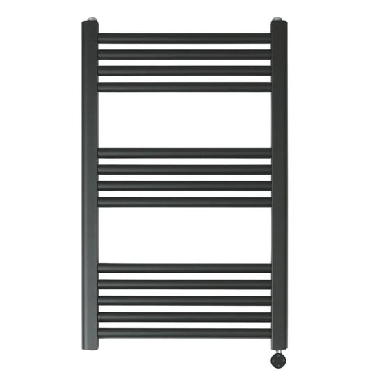 JTP Vos 800 x 500mm Electric Towel Radiator - Matt Black - VOSELT80MB - Envy Bathrooms Ltd