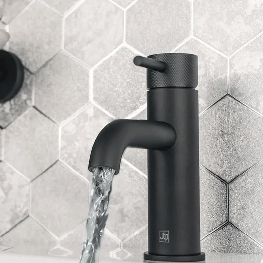 JTP Vos Basin Mixer Tap with Designer Handle - Matt Black - Envy Bathrooms Ltd