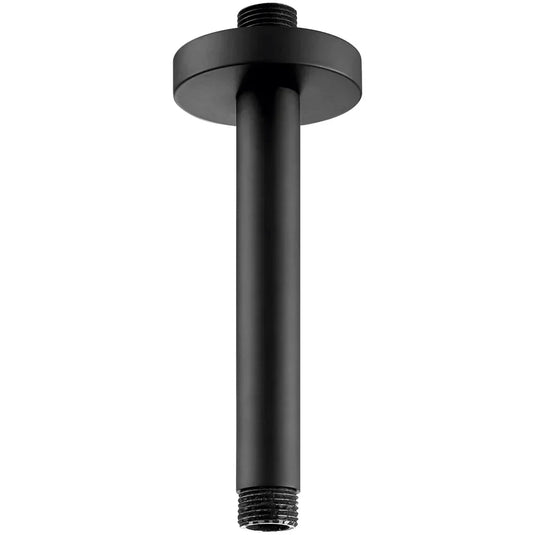 JTP Vos Ceiling Mounted Shower Arm 150mm - Matt Black - Envy Bathrooms Ltd