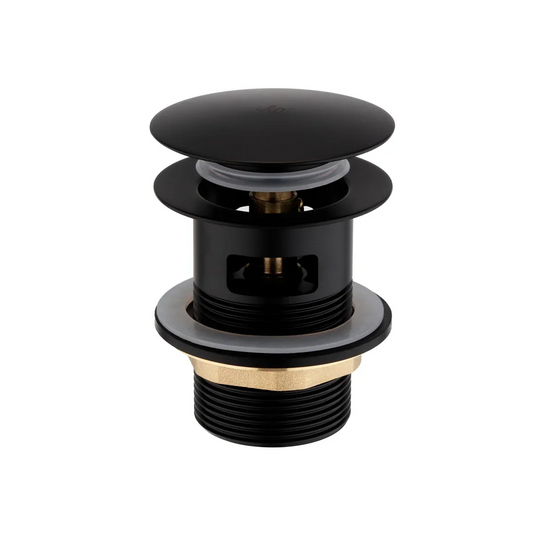 JTP Vos Click Clack Bath Waste - Matt Black - 28909MB - Envy Bathrooms Ltd