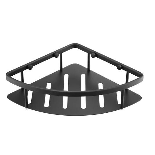 JTP Vos Corner Basket - Matt Black - 282012MB - Envy Bathrooms Ltd
