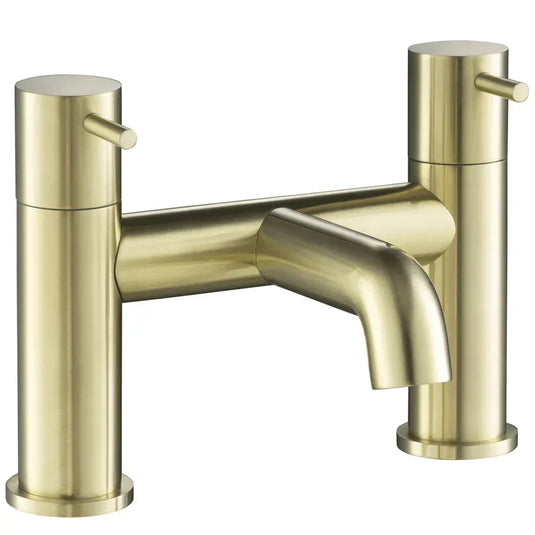 JTP Vos Deck Mounted Bath Filler Tap - Brushed Brass - Envy Bathrooms Ltd