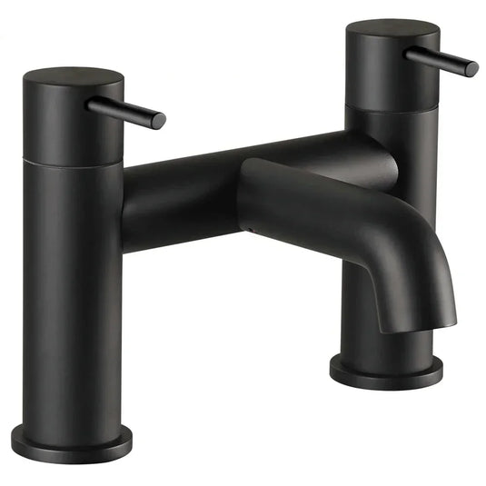 JTP Vos Deck Mounted Bath Filler Tap - Matt Black - Envy Bathrooms Ltd